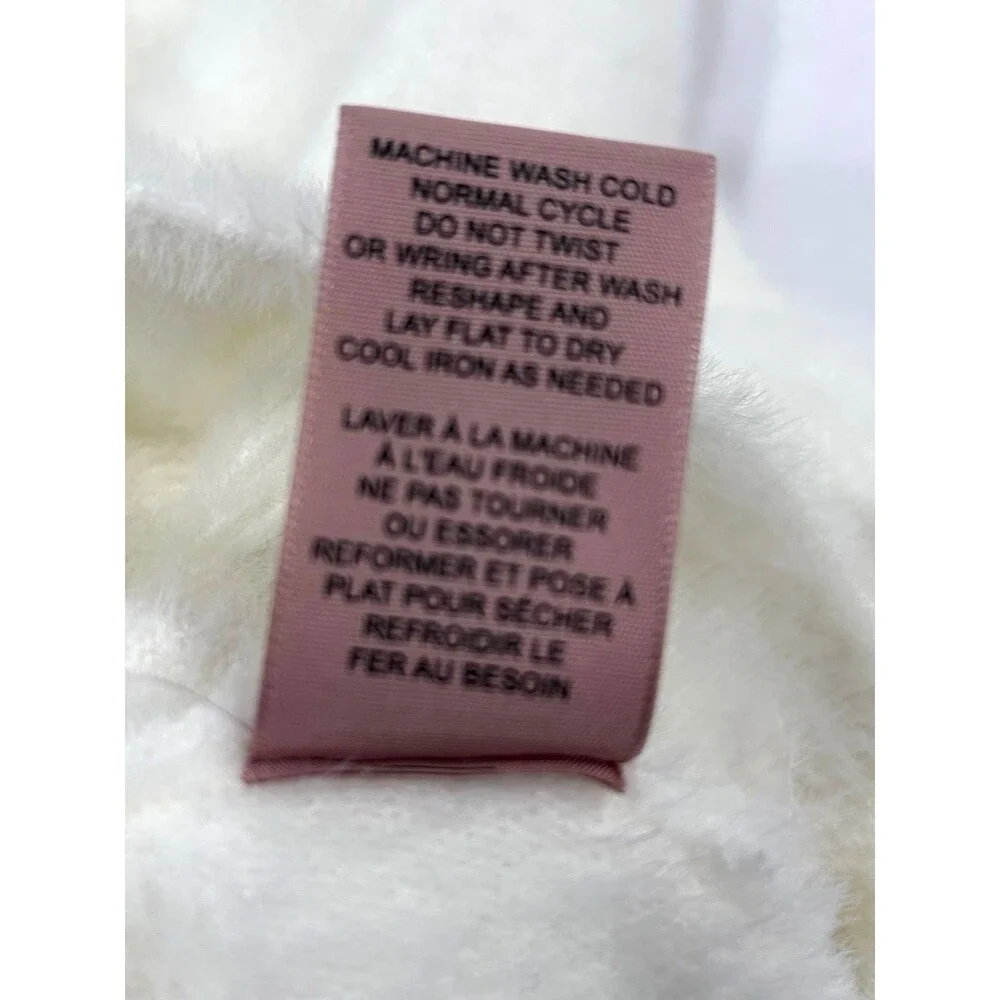 Philosophy Sweater Women’s Size XL Color Cream Pearls & Silver Balls Sleeves - Picture 7 of 12